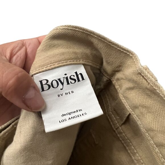 Boyish The Tommy Tan The Crowd High Rise Button Fly Rigid Straight Jeans Size 24 - Picture 9 of 9